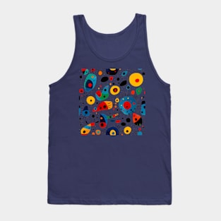 Vibrant Abstract, Miro's Sun Reimagined Tank Top